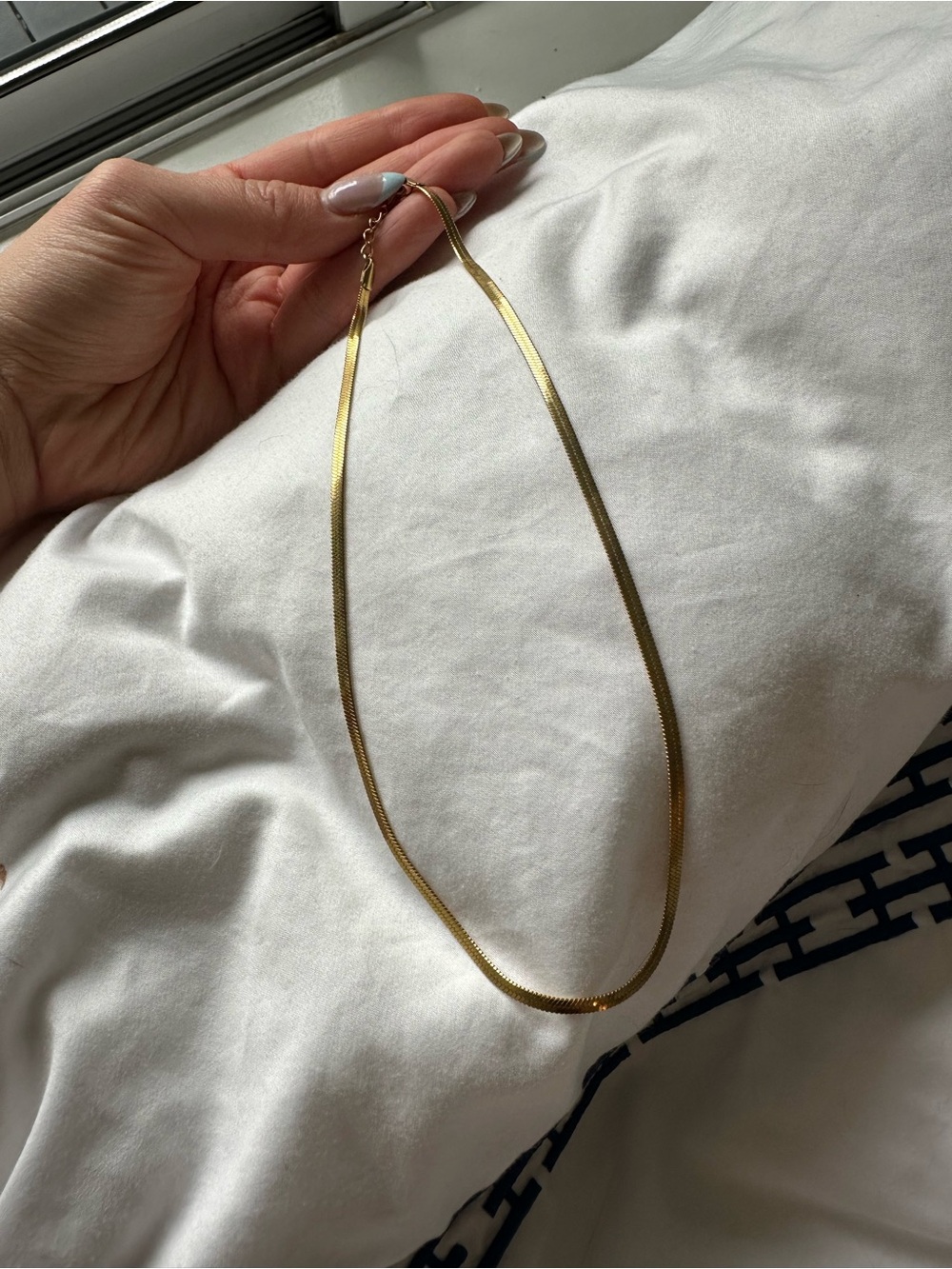 14K Gold Filled Herringbone Necklace - Women Jewelry